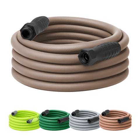 Flexzilla Colors SwivelGrip hose 50 ft showing easy swiveling to prevent tangles