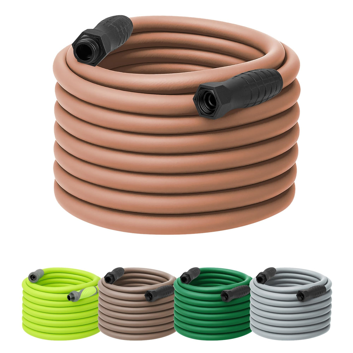 Flexzilla Colors SwivelGrip hose connection showing easy, kink-free setup