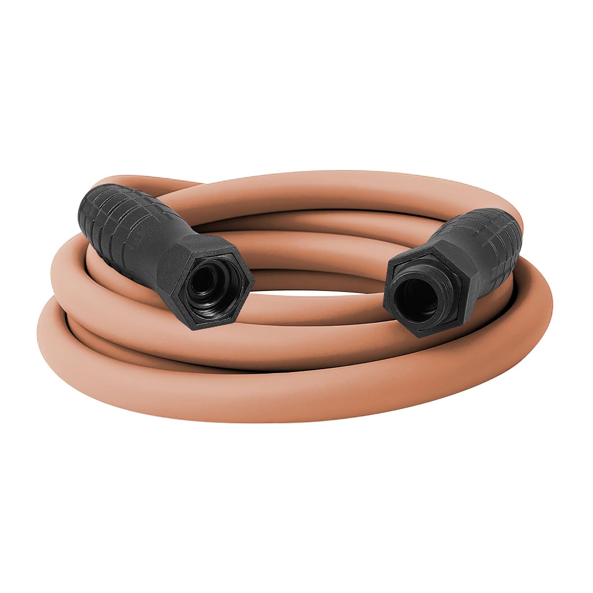 Flexzilla Colors SwivelGrip hose in red clay, ready for yard watering