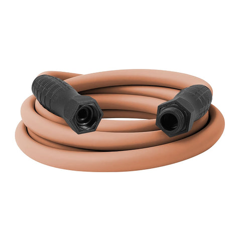 Flexzilla Colors SwivelGrip hose in red clay, ready for yard watering