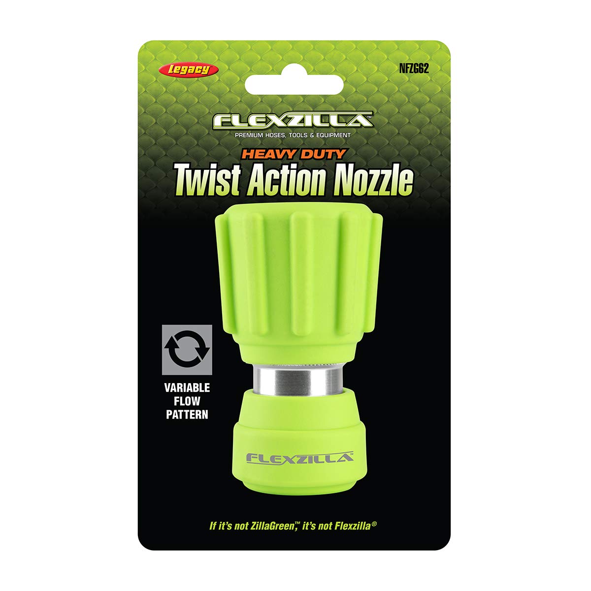 Flexzilla garden hose nozzle with soft grip comfort for easy, ergonomic spraying.