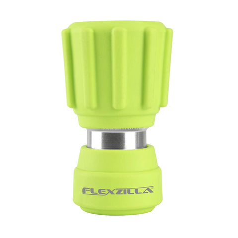 Flexzilla garden hose nozzle twist action in ZillaGreen for versatile watering and cleaning.