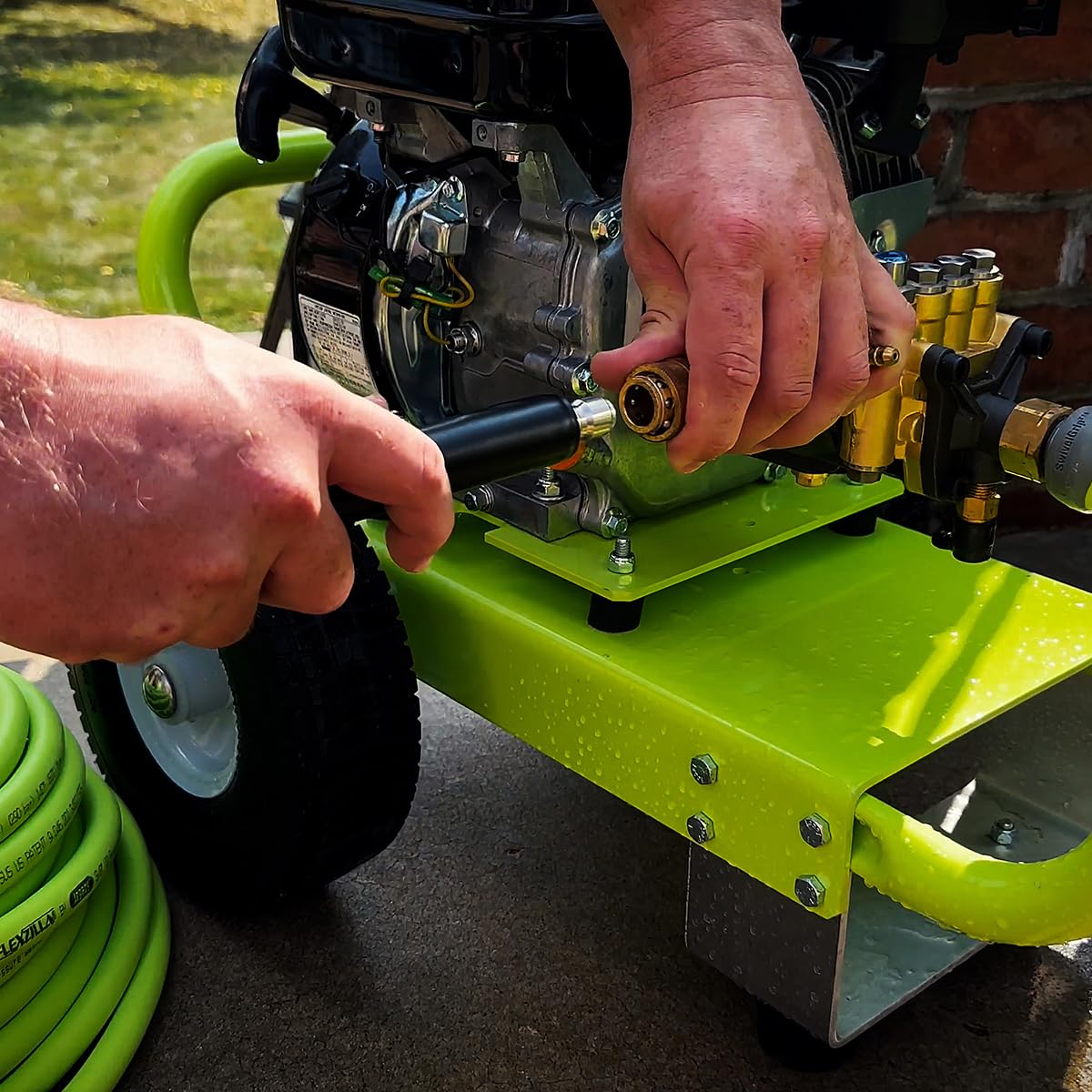 Flexzilla HFZPW426050Q-E cold water use only, ideal for outdoor cleaning tasks.