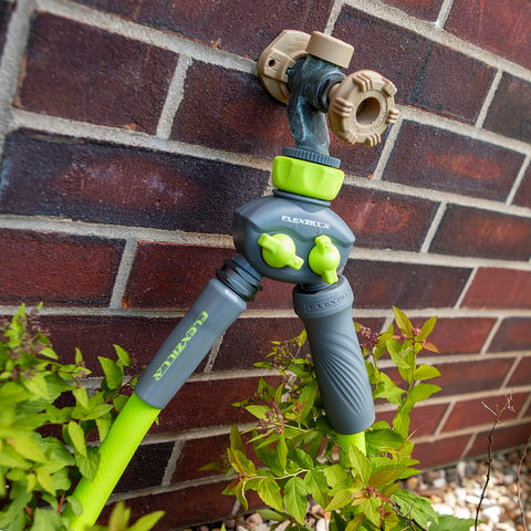 Flexzilla spigot adapter and reducer bushing for compatibility with standard hoses.