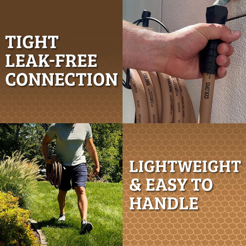 Flexzilla kink-free performance reduces tangles during watering sessions.