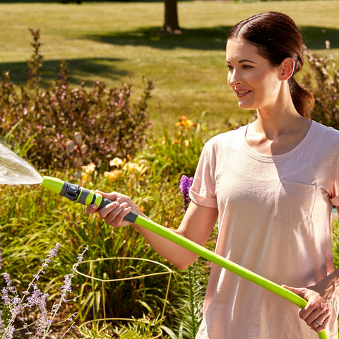 Flexzilla lay-flat design helps sprinklers stay in place for even coverage.