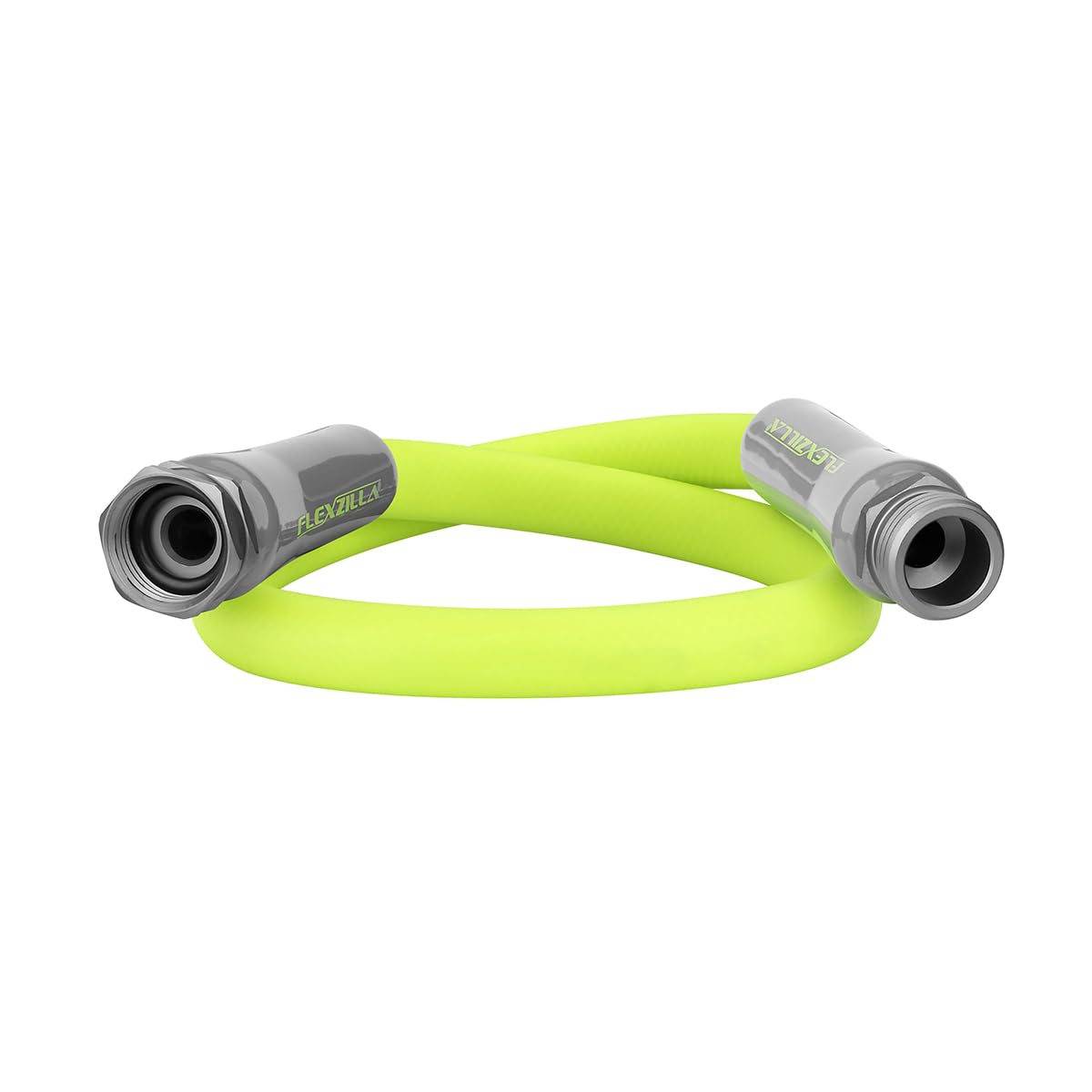 Flexzilla lead-in hose 3ft extended showing easy setup and tangle-free performance.