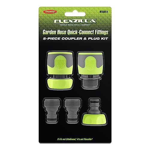 Flexzilla quick-connect coupler male for fast hose attachment.