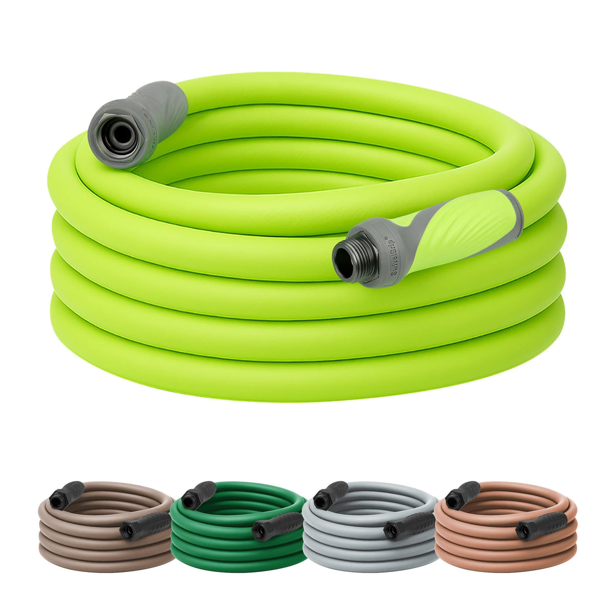 Flexzilla SwivelGrip hose 50ft demonstrates twist-free setup for easier watering