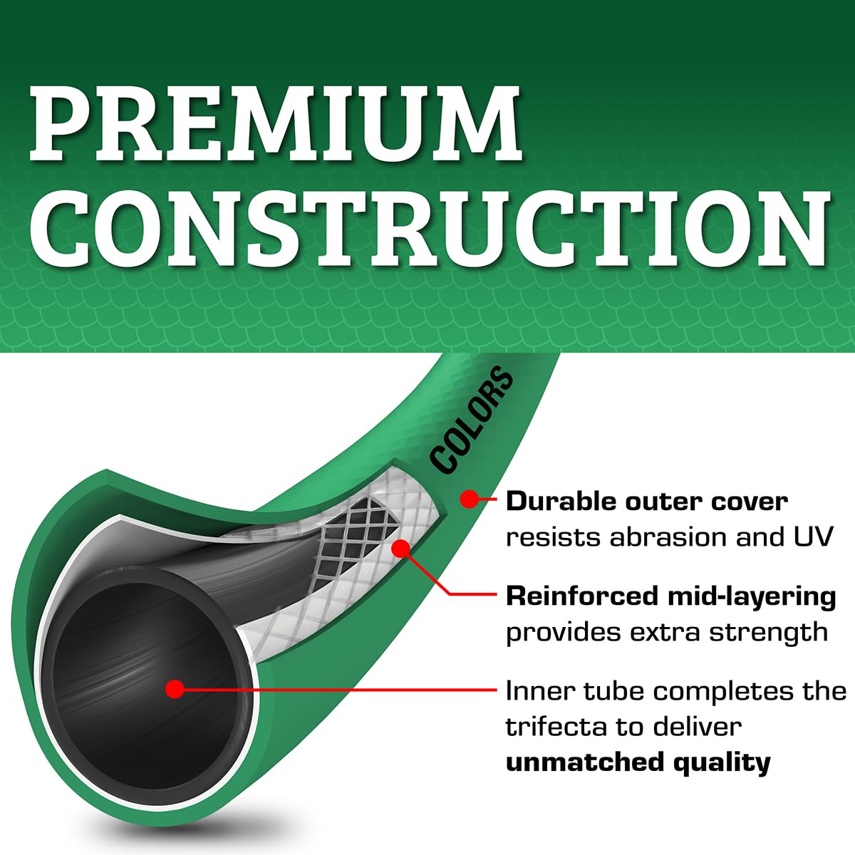 Flexzilla swivelgrip hose end rotation simplifies fittings and reduces twists during setup.