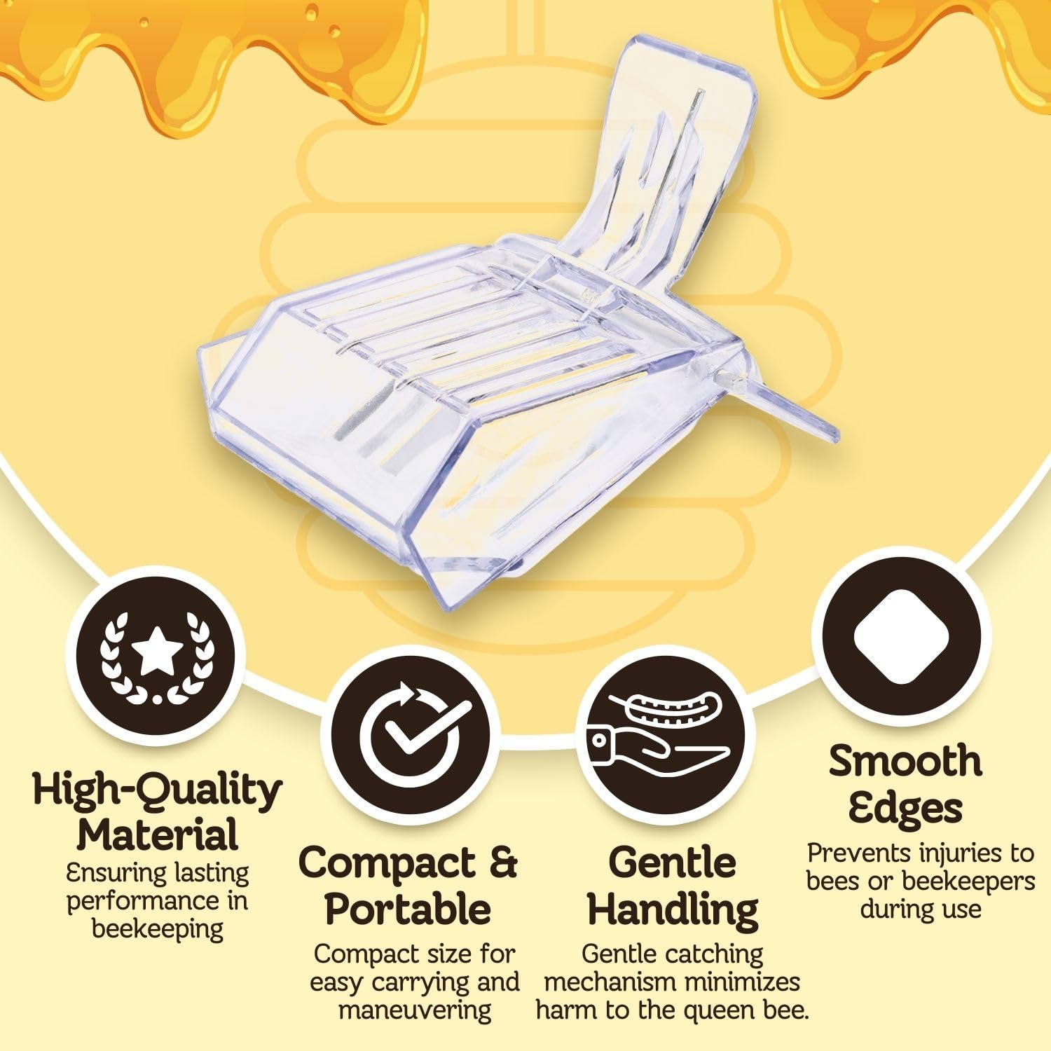 Flexzion clear queen clip provides visibility for quick checks