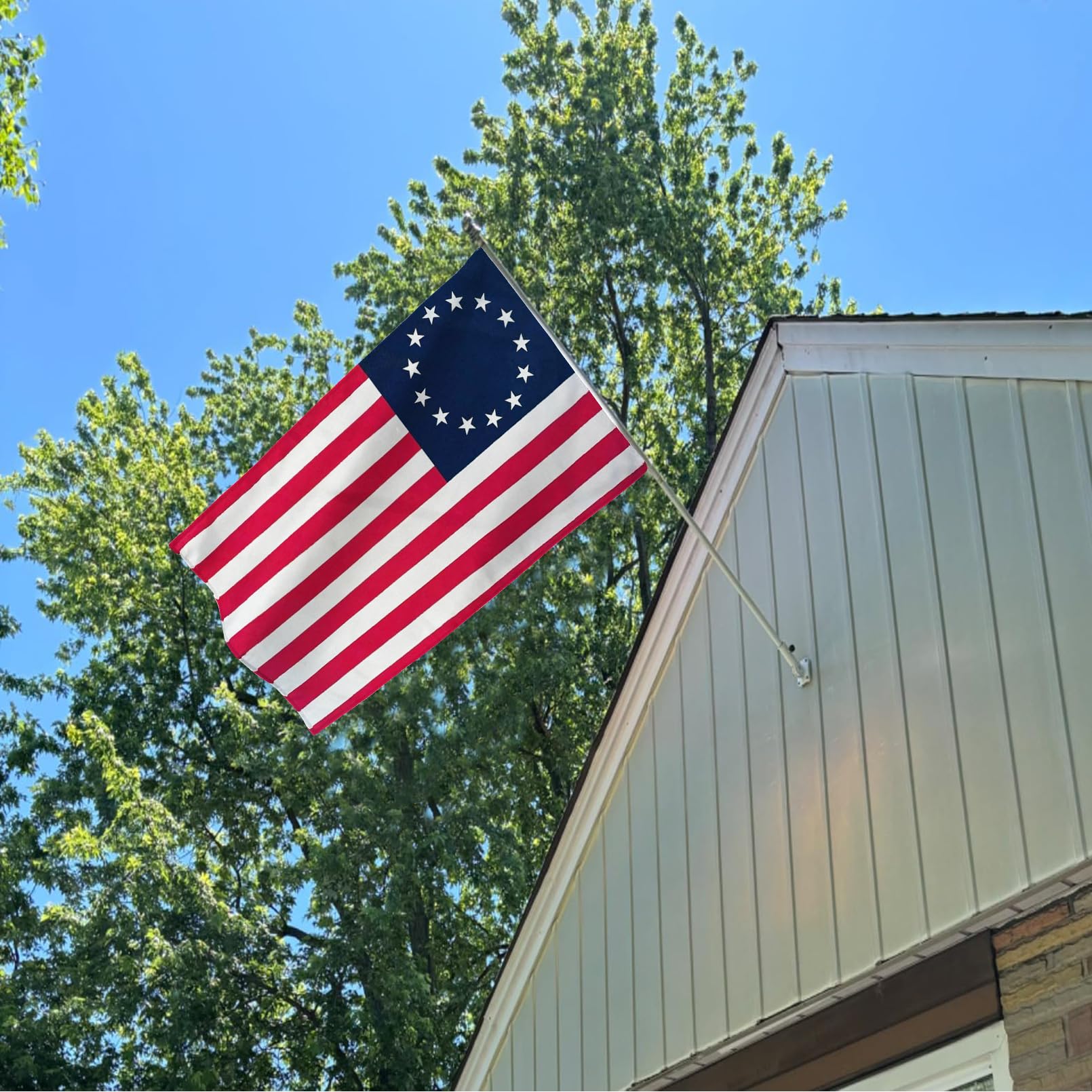 FLGCLUB Betsy Ross flag canvas header detail for durable hanging