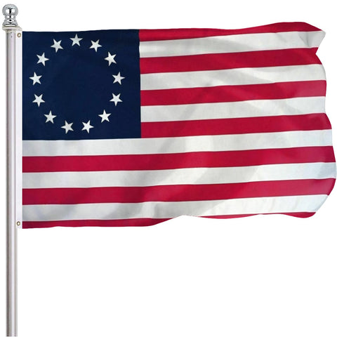 FLGCLUB Betsy Ross flag 3x5 outdoor with bright polyester colors for lasting visibility