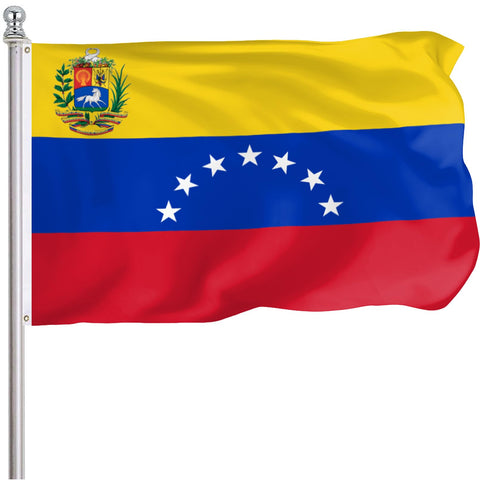 FLGCLUB Venezuela flag 7 stars 3x5 outdoor – crisp colors for durable exterior display
