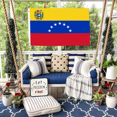 FLGCLUB Venezuela flag canvas header – reinforced stitching for longevity