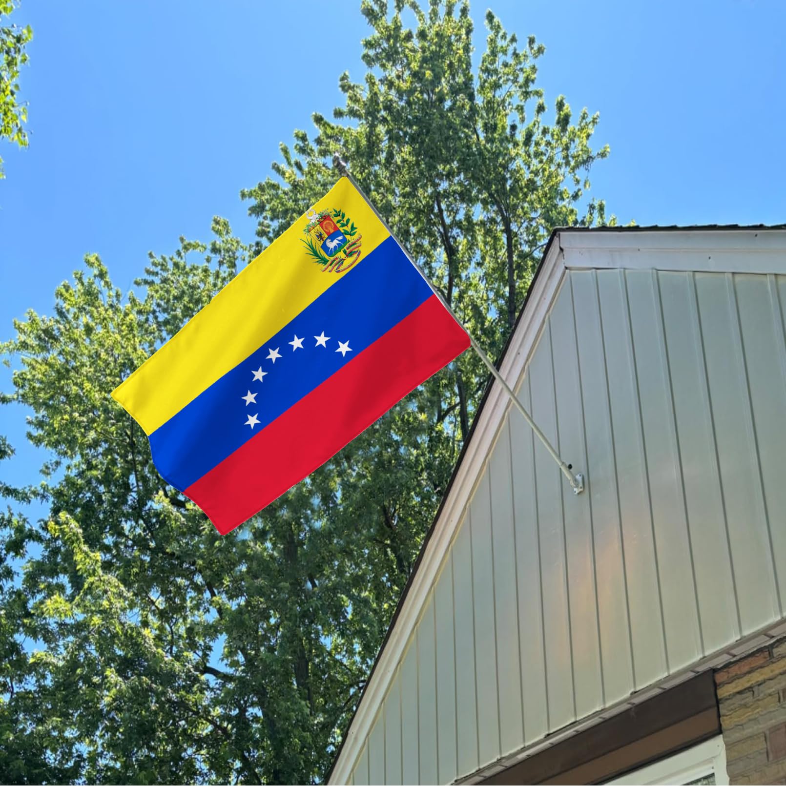 FLGCLUB Venezuela flag double-sided – readable from both sides for versatile mounting