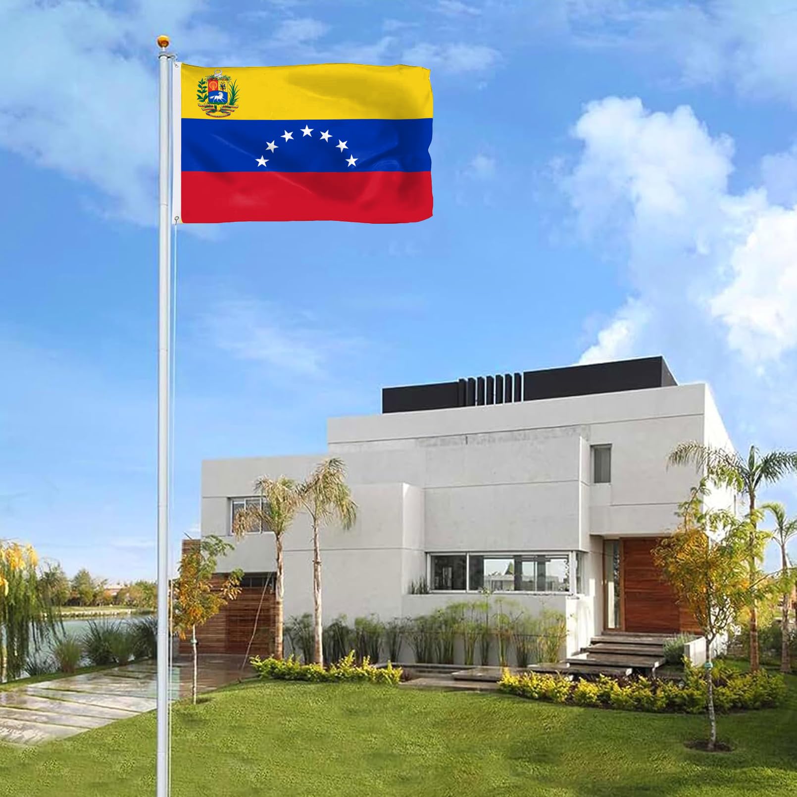 FLGCLUB Venezuela flag indoor-outdoor decor – ideal for homes, schools, and events