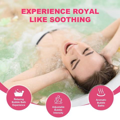 Flgocexs ergonomic spa pillow supports head and neck during baths.