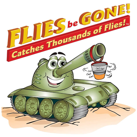 Flies Be Gone Fly Trap patio-hanging option for flexible outdoor placement.