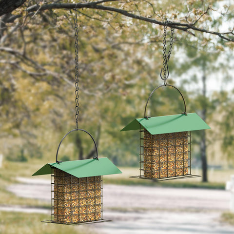 FLINTER Bird Feeder tree-mount setup offers a clear view of visiting birds.