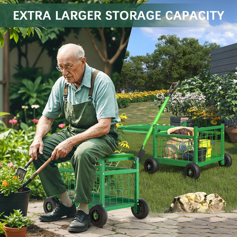 FLINTER EVA cushion 10.2-inch wide seat provides comfortable support during long tasks.