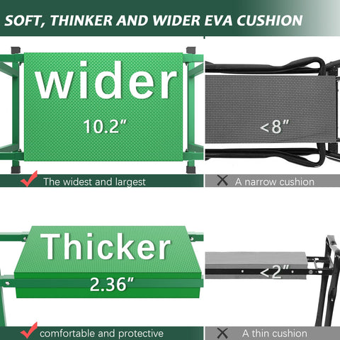 Arms on the FLINTER kneeler help you stand up easily.