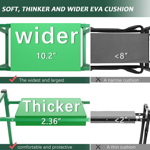 FLINTER garden kneeler metal frame providing sturdy support.