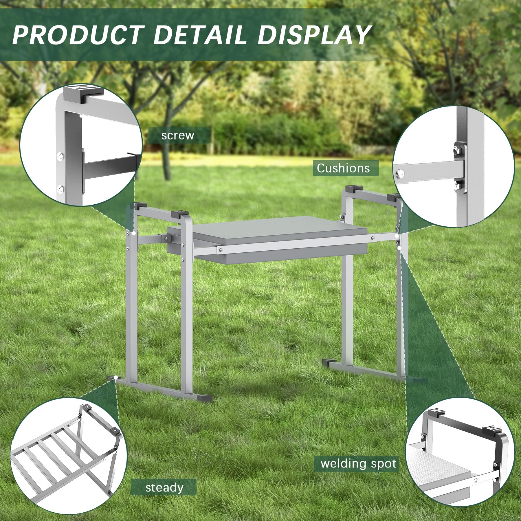 FLINTER garden kneeler used for gardening, cleaning, painting, and more