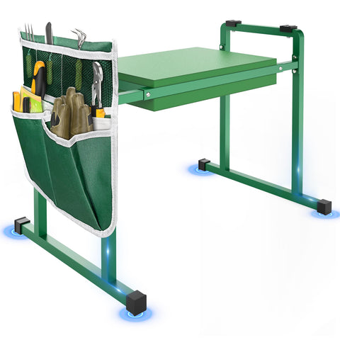 FLINTER garden kneeler with anti-tipping base for stable kneeling.