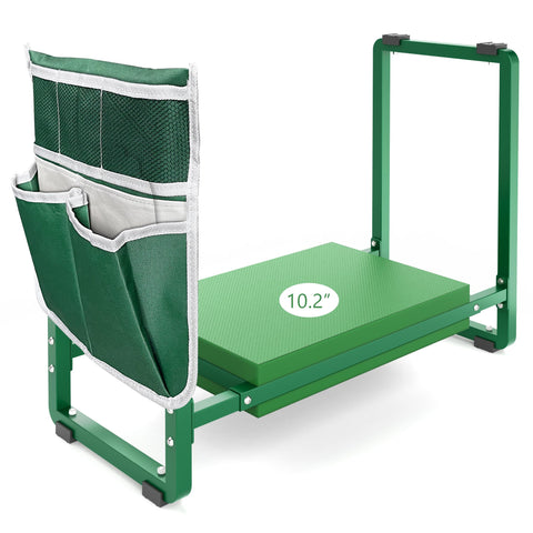 FLINTER garden kneeler seat with wide cushion for comfortable kneeling.