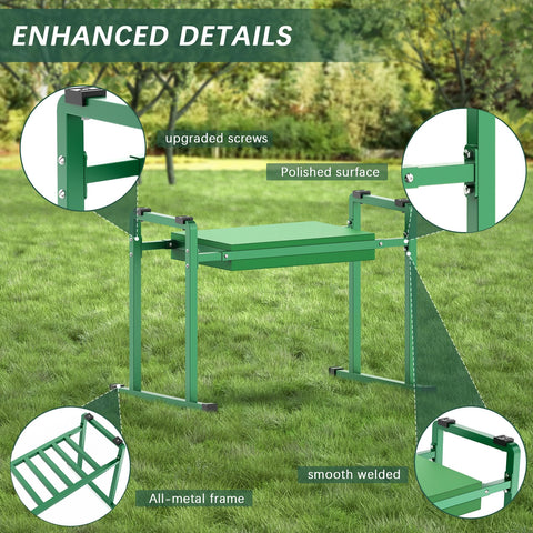 Ideal for seniors and busy parents seeking a reliable garden stool.