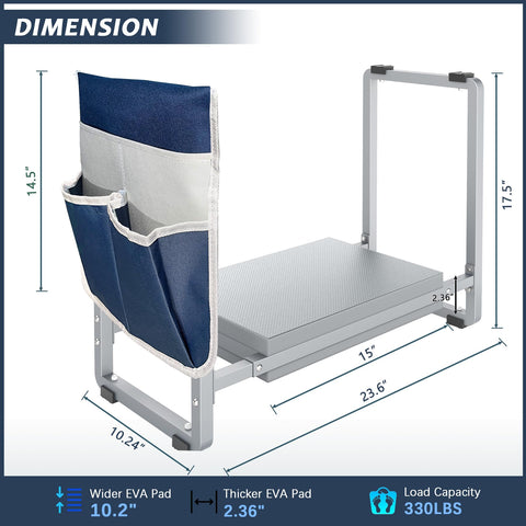 FLINTER kneeler with arm support handles for easy standing transitions