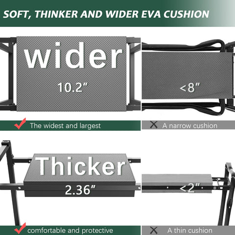 FLINTER wide base legs provide stability on uneven ground.