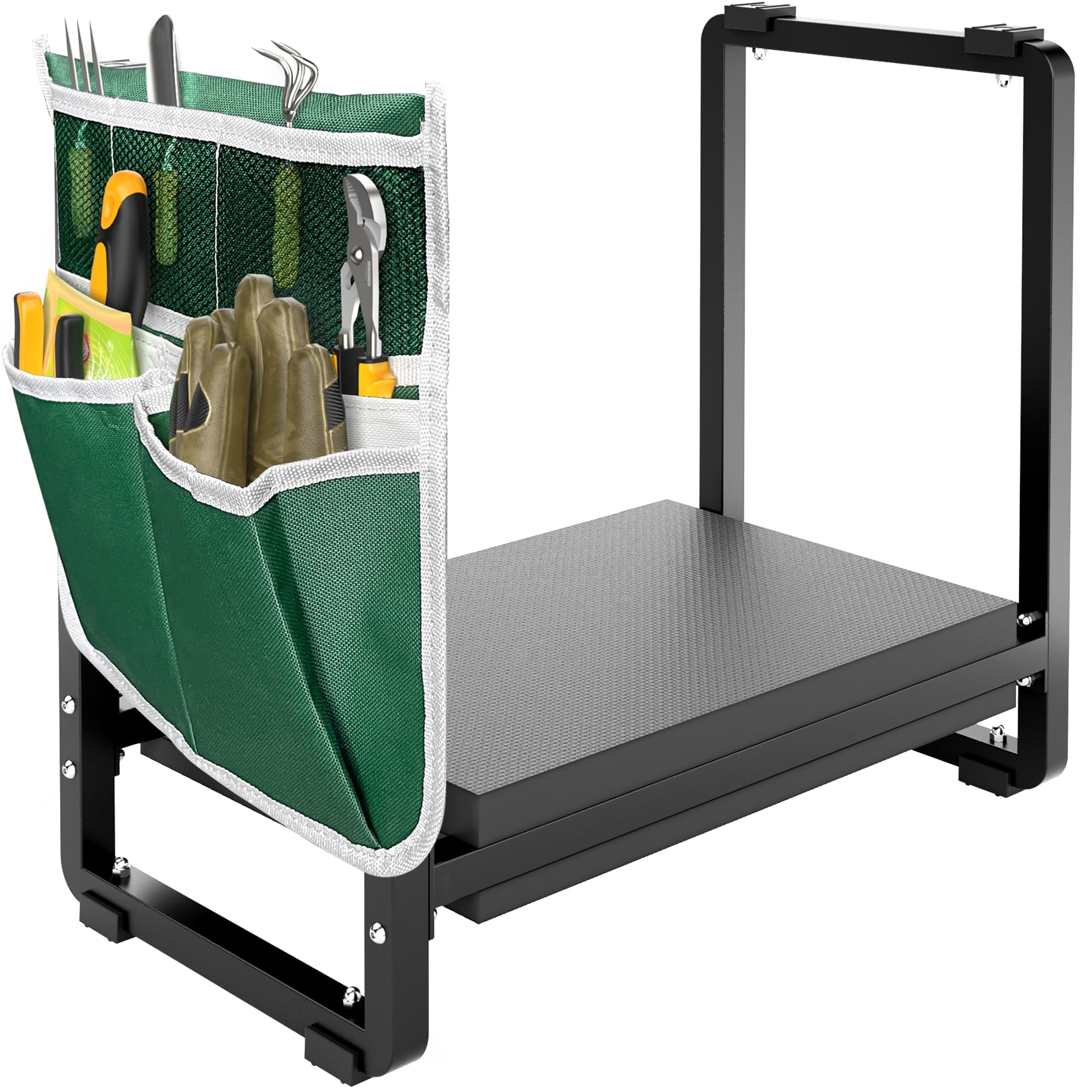 FLINTER Wider Garden Kneeler cushion close-up highlighting comfort during kneeling tasks.