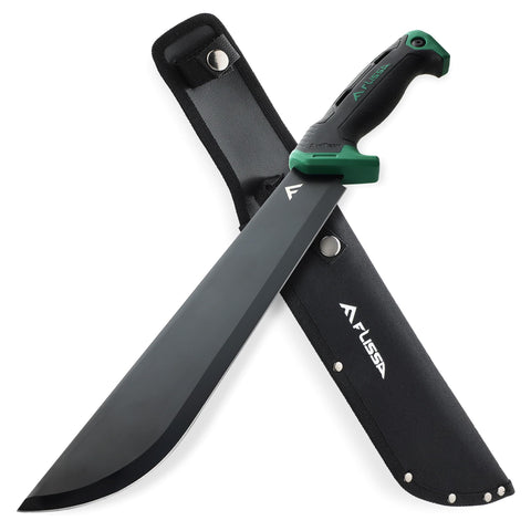 FLISSA 11'' machete blade close-up shows a sharp, durable edge.