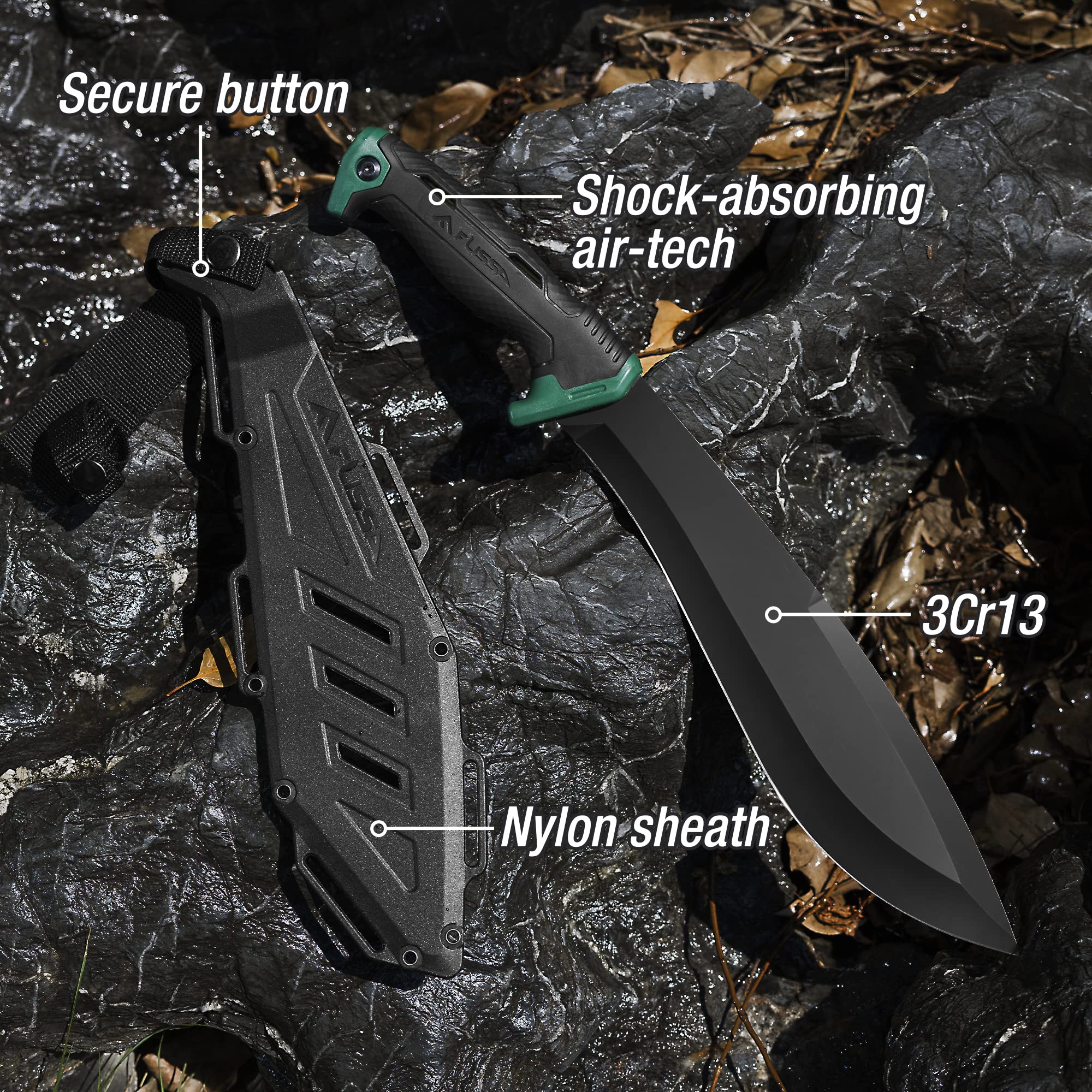FLISSA in woodland scene supports bushcraft and gardening tasks
