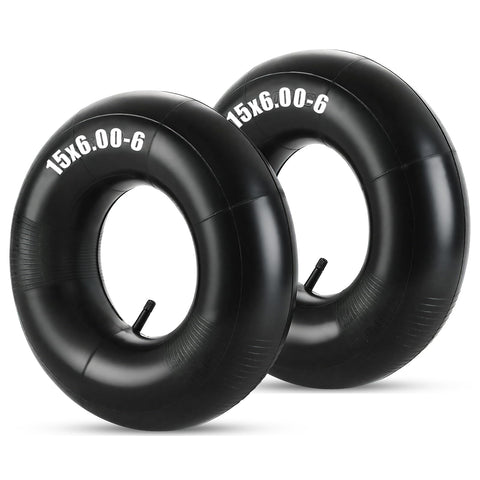 FLKQC 2-pack inner tubes with TR-13 valve for quick mower tire replacements.