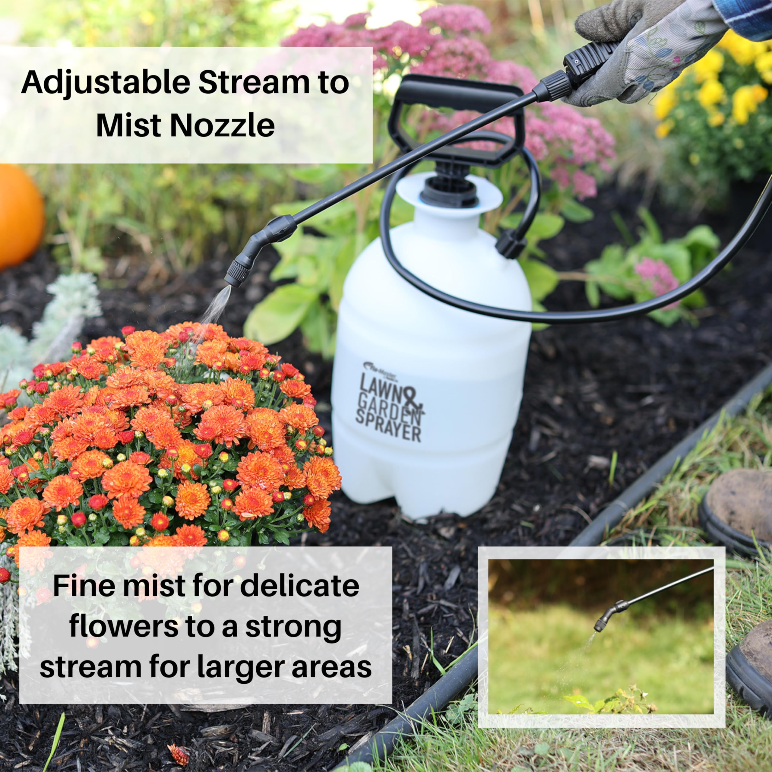 Flo-Master by Hudson ergonomic grip handle supports comfortable spraying.