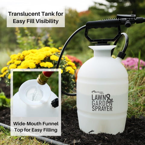 Flo-Master by Hudson 24101 wide-mouth fill for quick, mess-free refills.