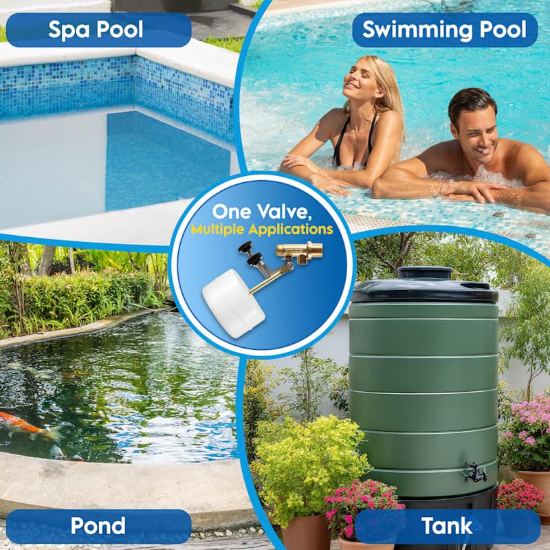 Pool and spa water leveler ready for installation