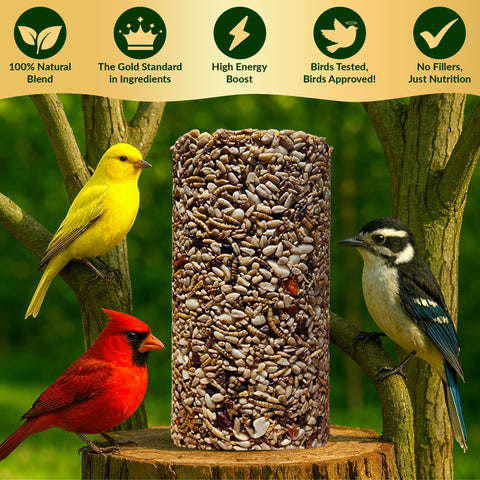 USA-made Flockin' bird food with premium ingredients.