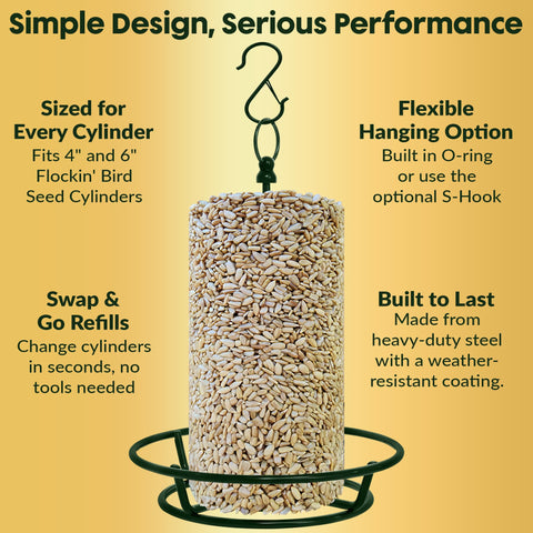 Close-up eyes: cylinder seating area ensuring secure seed cylinder fit