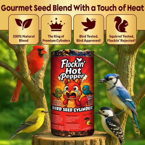Flockin' rod-feeder compatibility shows secure, stable snack time.