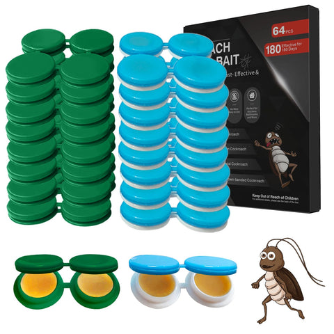 FLODTEEK cockroach gel bait 64-pack for fast indoor control