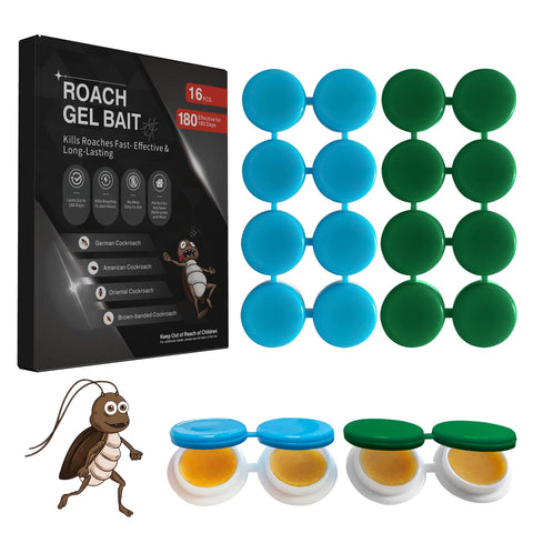 FLODTEEK roach gel bait 16-pack for fast indoor control