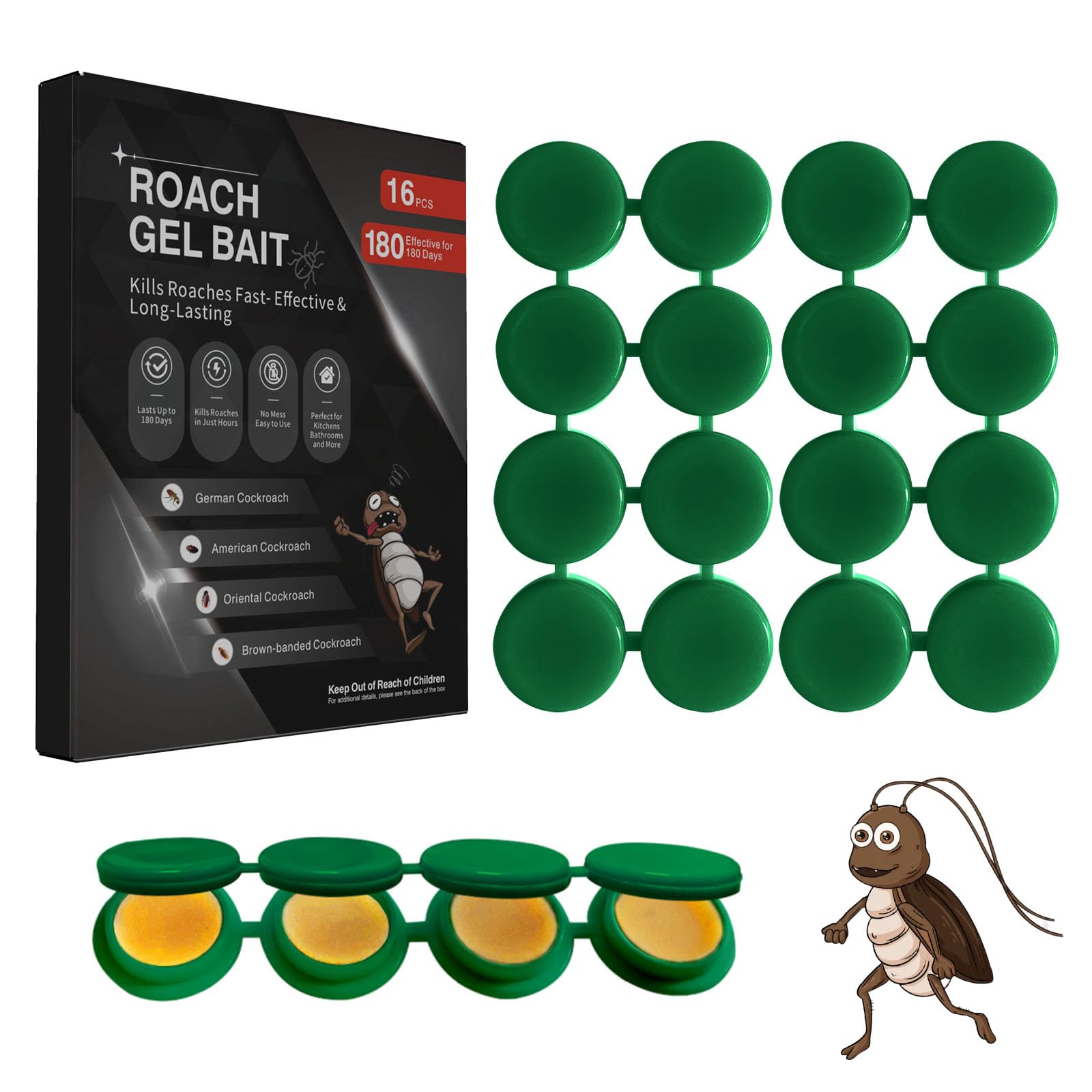 FLODTEEK roach gel bait application demonstrates precise placement for quick interior control.
