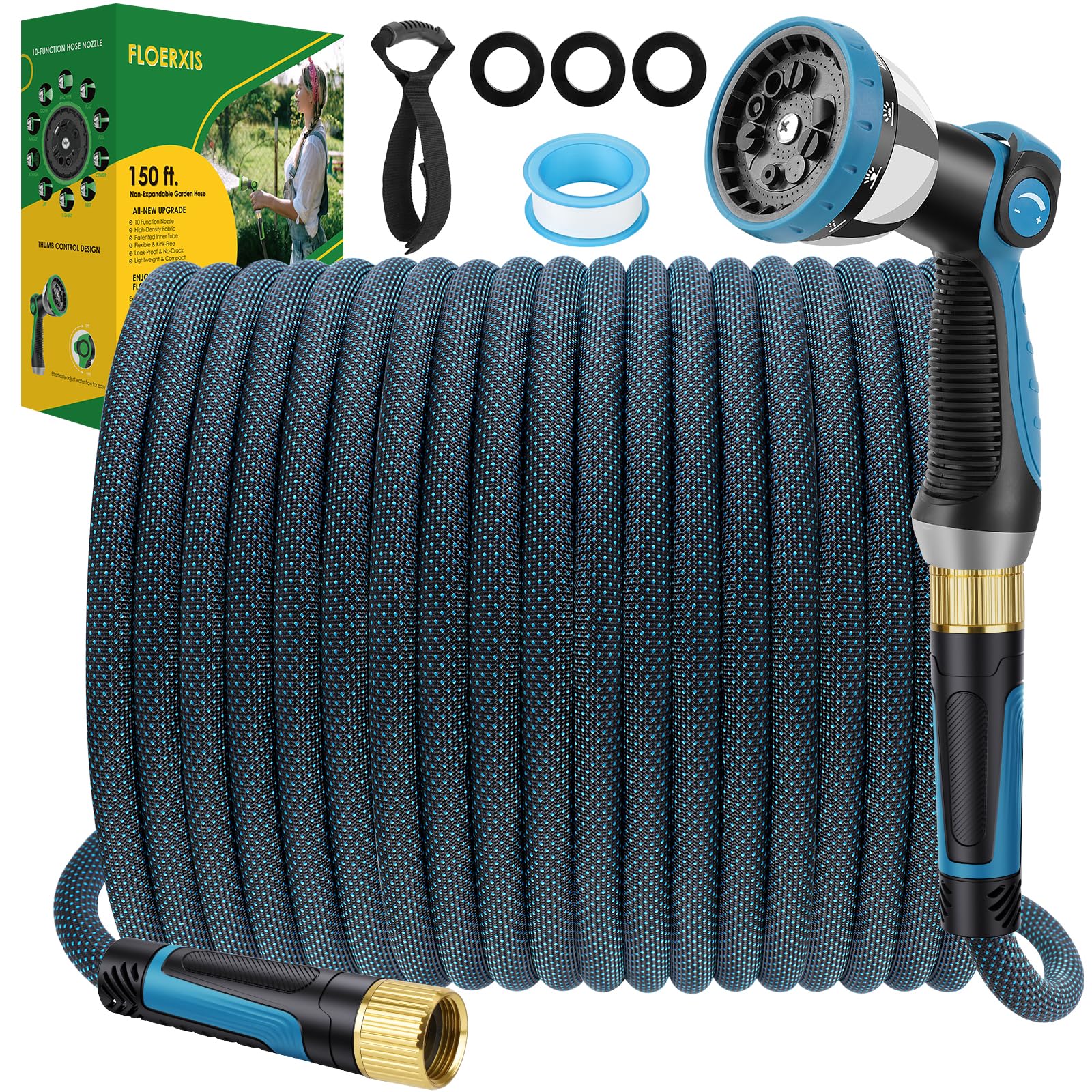 Easy to maneuver with the 150 ft hose for long-lasting garden tasks.