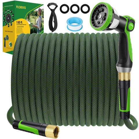 FLOERXIS easy-maneuver garden hose reduces strain during long tasks.