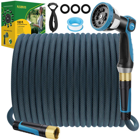 Floerxis hose coiled neatly for portable storage