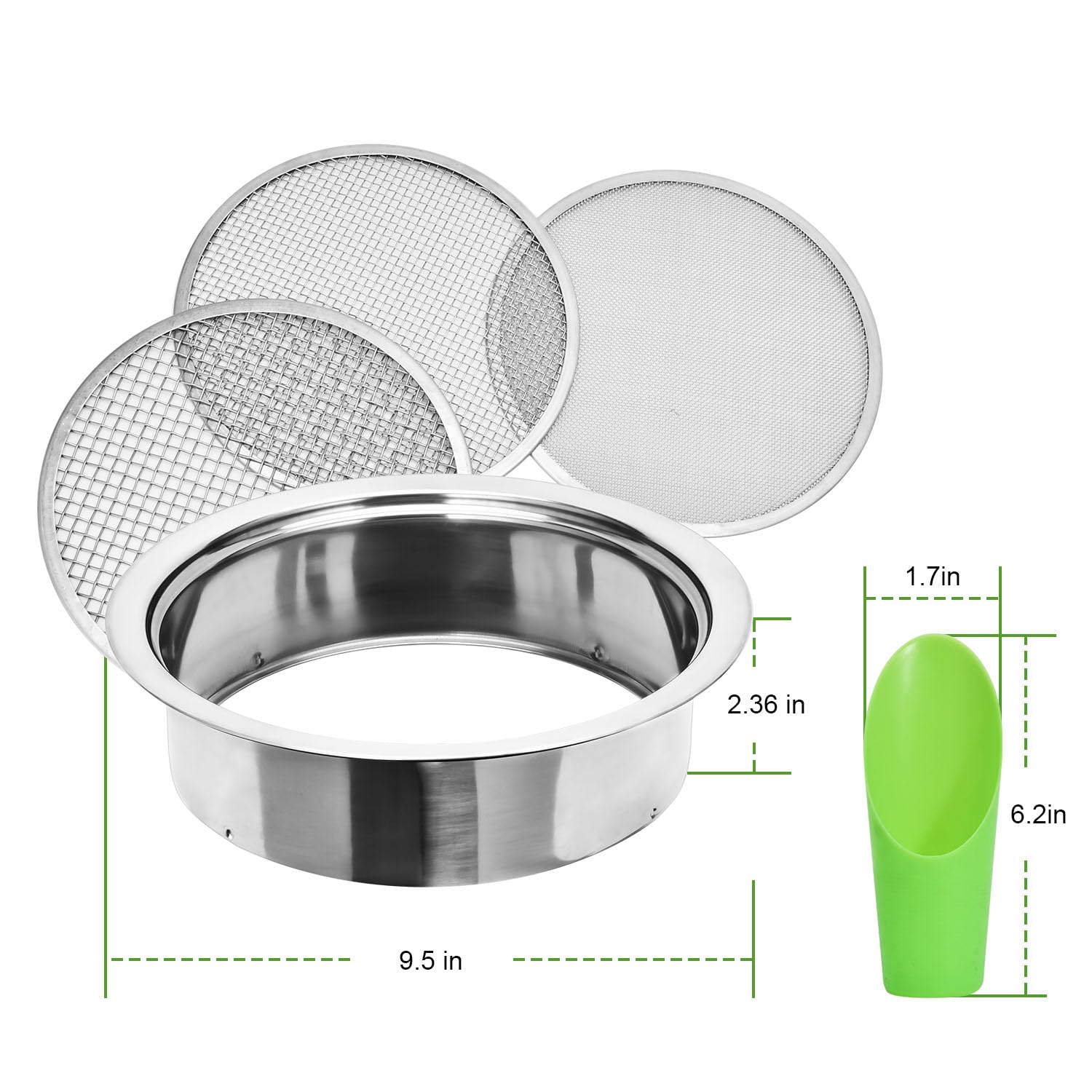 FLOLXNB bonsai potting filter aids cleaner soil mixes